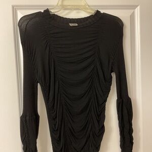 KRIZIA made in Italy black sweater wool/viscose size 46, fits US size 10.